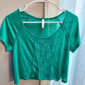 Teal green top